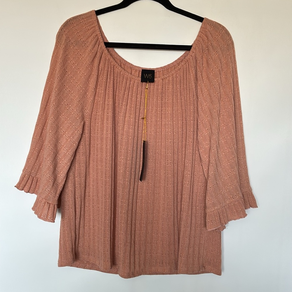 W5 Anthropologie Knit Flowy Top
